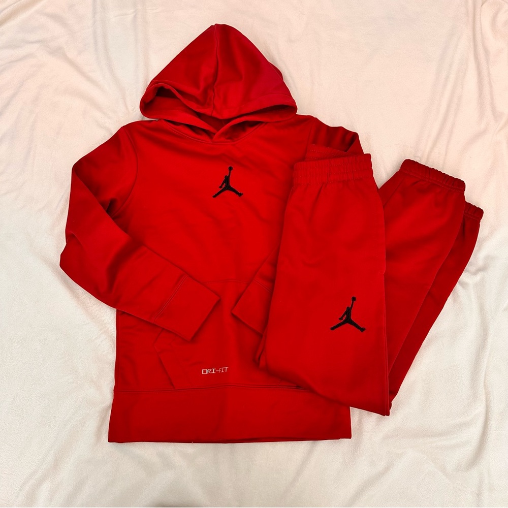 Kids Red Jordan Sweatpants